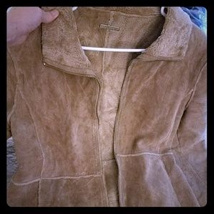 leather jacket  Guess. never used
